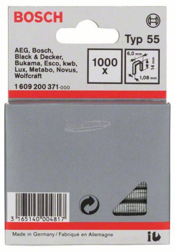 BOSCH Keskenyhátú kapocs, 55-ös típus, 6x1,08x14mm 1000db 1609200371 1609200371