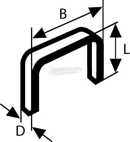 BOSCH Kapocs 57-es típus több méretben 1000db