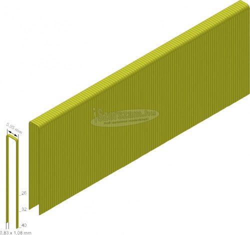 PREBENA Tűzőkapcsok ES32CNKHA 2600db ES32CNKHA 40mmx5,95mm ES32CNKHA