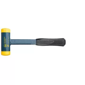   WIHA Cserélhető fejű kalapács visszaütésmentes, közepesen kemény acélcső nyéllel, kerek kalapácsfejjel több méretben