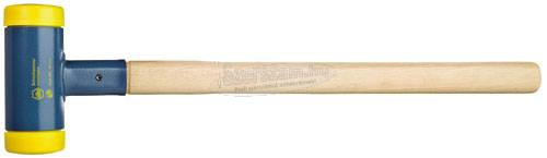 WIHA Ráverőkalapács visszaütésmentes, közepesen kemény Hickory fanyéllel, kerek kalapácsfejjel 80/880mm 02101