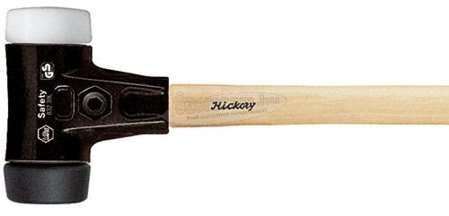 WIHA Cserélhető fejű kalapács közepesen puha/nagyon kemény Hickory fanyéllel, kerek kalapácsfejjel 80L, 840mm 3450g 26661