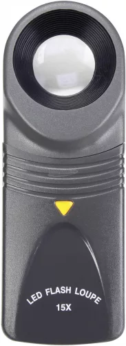 TOOLCRAFT LED-es zseb nagyító, 15-szörös, 15x20mm, 1303080 1303080
