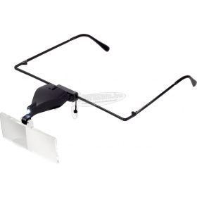   TOOLCRAFT Nagyítós szemüveg LED-es világítással 1,5x, 2,5x, 3,5x, TO-5137812 TO-5137812