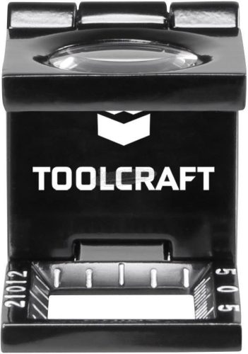 TOOLCRAFT Összecsukható nagyító, 10x-es nagyítás, fekete, 1505088 1505088