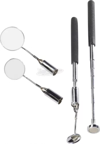 TOOLCRAFT Vizsgálótükör készlet, 5 részes, tükör méretek: 19/30/36mm 816419