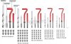 TOOLCRAFT TO-5016567 Menettekercselő készlet M5, M6, M8, M10, M12 TO-5016567