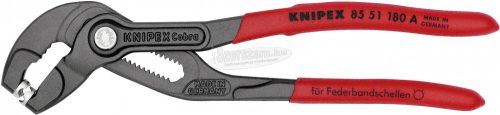 KNIPEX Rugószalag bilincsfogó szürkére foszfátozott 180mm 85 51 180 A