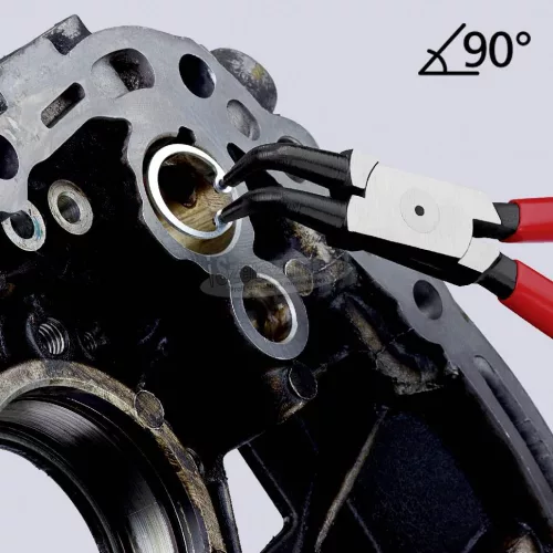 KNIPEX Seegergyűrű fogó belső gyűrűkhöz 170mm 19-60mm, 90°-ban hajlított 44 21 J21