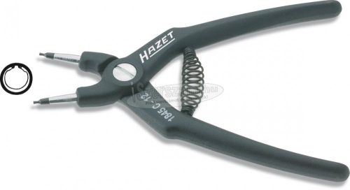 HAZET Seegergyűrű fogó 140mm, hegy 1,3mm 12-25mm DIN 5256 1845C-12