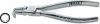 HAZET Seegergyűrű fogó 140mm, hegy 1,3mm 10-25mm DIN 5256 D forma 1846B-1