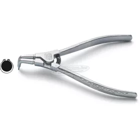   HAZET Seegergyűrű fogó 90°-ban hajlított 140mm, hegy 1,3mm 10-25mm DIN 5254 B 1846D-1
