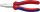 KNIPEX Laposfogó rövidcsőrű, kétkomponensű nyél, krómozott 160mm 20 05 160