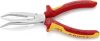 KNIPEX szigetelt fél-kerekcsőrű fogó, hajlított, kétkomponensű nyél 40°, vágóéllel 200mm 1000V VDE 26 26 200 SB