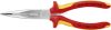 KNIPEX szigetelt fél-kerekcsőrű fogó, hajlított, kétkomponensű nyél 40°, vágóéllel 200mm 1000V VDE 26 26 200 SB
