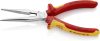KNIPEX szigetelt fél-kerekcsőrű fogó hosszú csőrű 200mm 1000V VDE gólyacsőr fogó 26 16 200 SB