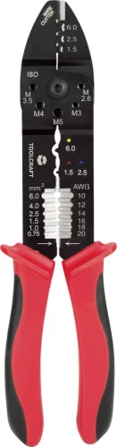 TOOLCRAFT Krimpelő- és csupaszoló fogó 1,5,,,6mm², PLC-4131 TO-6680946