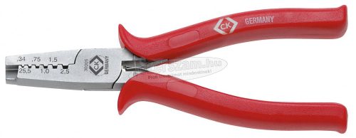 C.K krimpelő fogó érvéghüvelyekhez 145mm 0,25-2,5mm² AWG23-13 430005