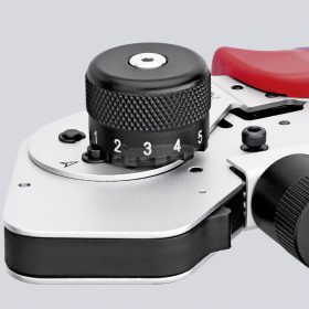   KNIPEX Négy tüskés sajtoló fogó csavart érintkezőkhöz, krómozott, 97 52 63