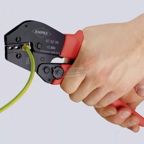 KNIPEX Krimpelő fogó 250mm, KOAX-, BNC-, TNC-összekötő 97 52 10