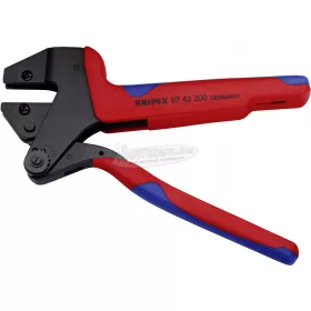   KNIPEX Krimpelő-rendszerfogó cserélhető krimp profilokhoz 200mm 97 43 200 A
