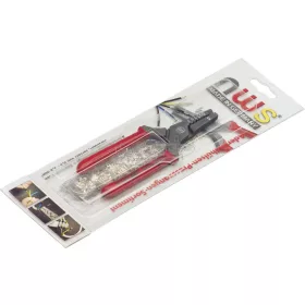   NWS Érvéghüvely krimpelő fogó, préselő fogó, 150db érvéghüvellyel 0,5-2,5mm² 143-TS