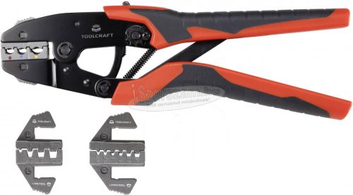 TOOLCRAFT Racsnis krimpelő fogó készlet, kábelsaru, érvéghüvely préselő fogó készlet 439 részes 0,5-16mm² 1365635