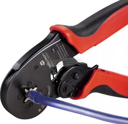 TOOLCRAFT Önbeálló krimpelőfogó tűs érintkezőkhöz 0,25 ,,, 10mm², TO-6851883
