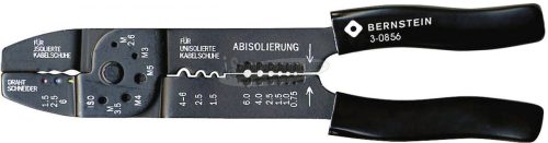 BERNSTEIN Krimpelő fogó, csúszósarukhoz 1,5-6mm² 230mm 3-0856