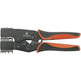   TOOLCRAFT Racsnis krimpelő fogó sarukhoz, érintkezőkhöz 818644 2-IN-1 818644