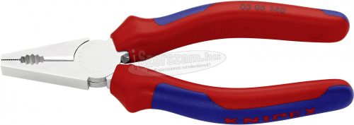KNIPEX Kombinált fogó, 140mm, vágási érték: (közepes/kemény) 2,8/1,8mm, max 10mm², 03 05 140