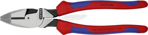KNIPEX Kábelfogó "Lineman's Pliers" foszfátozott 240mm 09 02 240