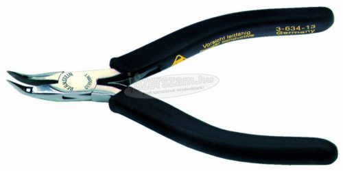 BERNSTEIN ESD Hegyes fogó 120mm, hajlított 3-634-13
