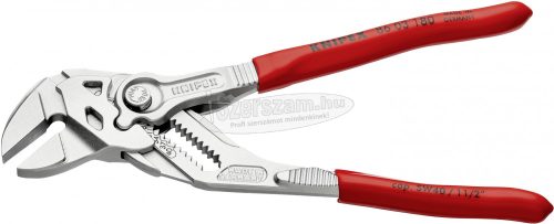 KNIPEX Fogókulcs, párhuzamos pofákkal, PVC nyél, krómozott 180mm 86 03 180 SB