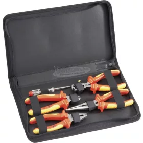   TOOLCRAFT VDE 1000V szerszámkészlet, szigetelt villanyszerelő fogó készlet 4 részes 821033