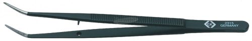 C.K Univerzális csipesz 150mm enyhén lekerekített heggyel, fekete bevonattal T2315