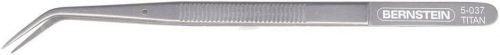 BERNSTEIN Hajlított hegyű titán, precíziós műszerész csipesz 150mm 5-037