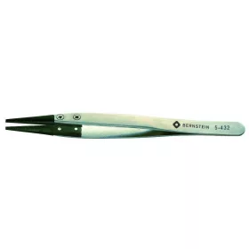   BERNSTEIN ESD Csipesz 72CV-forma tompa Carbofib heggyel, 125mm vezetőképes 5-432