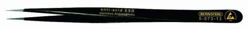 BERNSTEIN ESD SMD csipesz SS-forma 140mm, egyenes, hosszú, keskeny, nagyon hegyes, 5-073-13