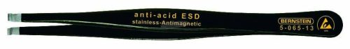 BERNSTEIN ESD SMD csipesz 120mm, egyenes, fogó mélyedéssel, 0,8x3mm, 5-065-13 5-065-13