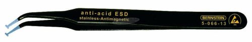 BERNSTEIN TOOLS ESD SMD csipesz 120mm, hajlított 30°, 2,5mm széles, 5-066-13 5-066-13