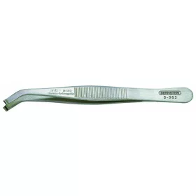   BERNSTEIN SMD csipesz 58-forma 115mm, hajlított 35°, fogó mélyedéssel, 0,8x3,5mm SA 5-063