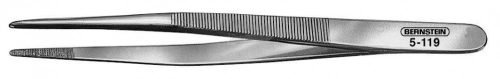 BERNSTEIN Nikkelezett ékszerész csipesz 40-forma lekerekített heggyel X, 140mm 5-119