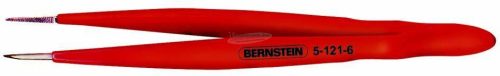 BERNSTEIN Nikkelezett műszerész csipesz 16-forma védőszigeteléssel egyenes/finom/hegyes heggyel 120mm 5-121-6