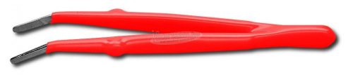 DONAU ELEKTRONIK Szigetelt tompa végű hajlított csipesz, 145mm PZ18