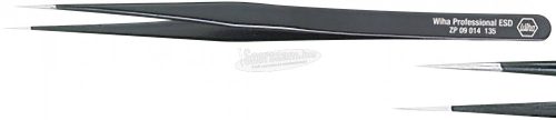 WIHA Professional ESD precíziós csipesz SS típus 135mm 32326