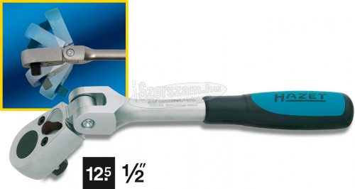 HAZET Csuklós, irányváltós racsnis hajtókar 1/2" 270mm 916GK