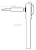 DONAU ELEKTRONIK racsnis kulcs 4mm bitekhez, fém MBS09