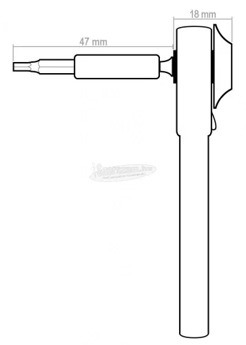DONAU ELEKTRONIK racsnis kulcs 4mm bitekhez, fém MBS09