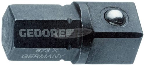 GEDORE bittartó átalakító, rövid, 1/4" hatszög-1/4" 4szög 673 K 2000245 